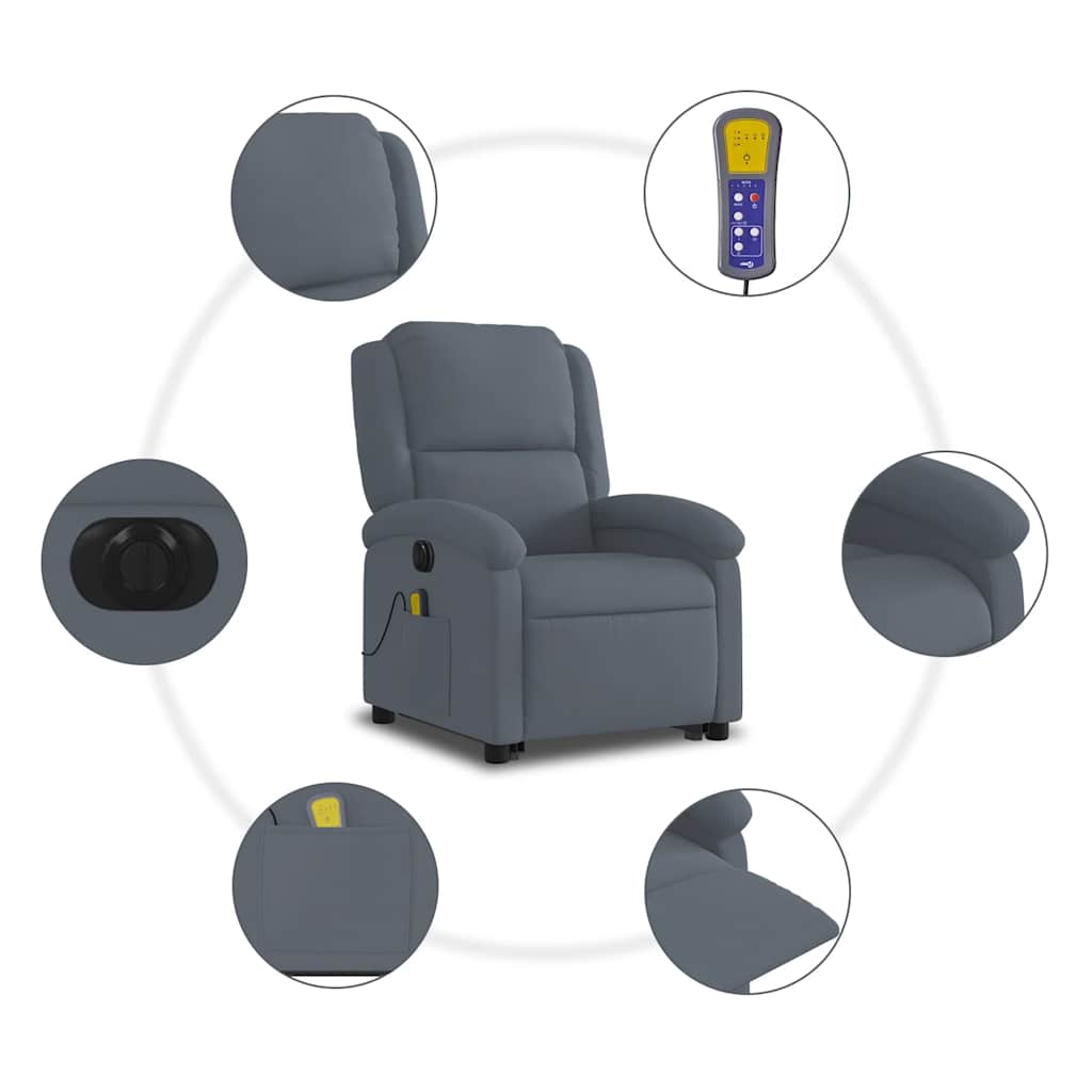8721012179943_g_en_hd_5 vidaXL Electric Stand up Massage Recliner Chair Dark Grey Velvet - Image 7