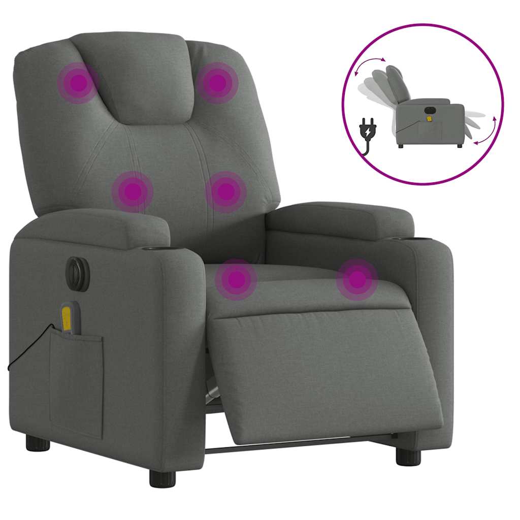 8721012180093_a_en_hd_1 vidaXL Electric Massage Recliner Chair Dark Grey Fabric - Image 2