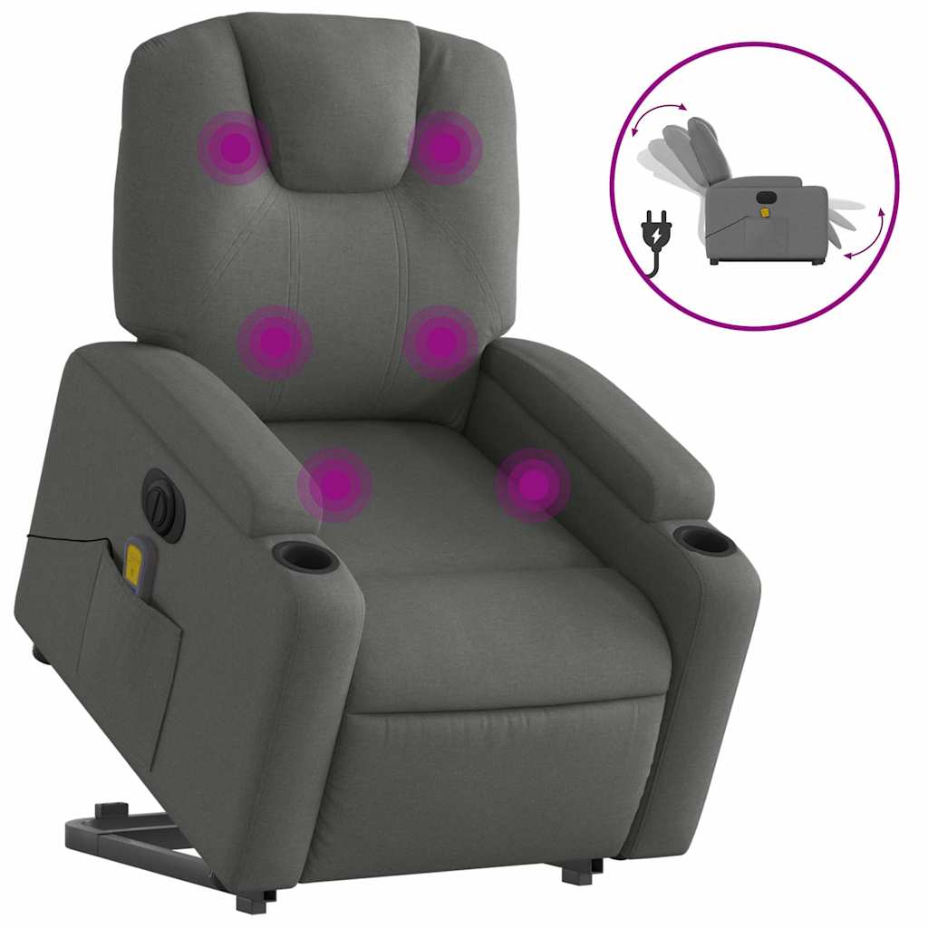 8721012180253_a_en_hd_1 vidaXL Electric Stand up Massage Recliner Chair Dark Grey Fabric - Image 2