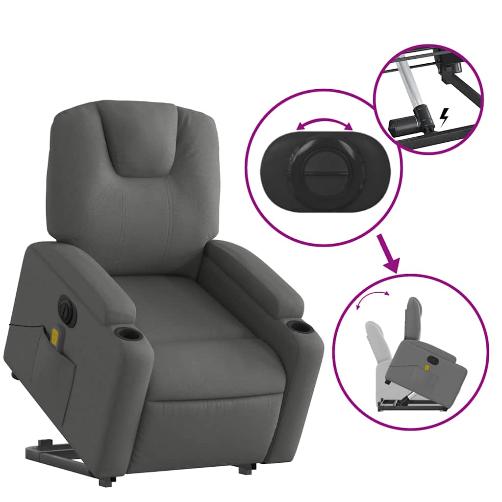 8721012180253_g_en_hd_9 vidaXL Electric Stand up Massage Recliner Chair Dark Grey Fabric - Image 11