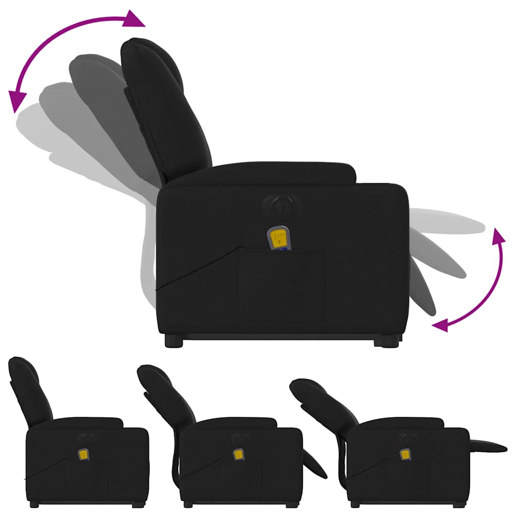 8721012180260_g_en_hd_4 vidaXL Electric Stand up Massage Recliner Chair Black Fabric - Image 6