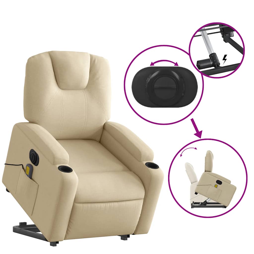 8721012180277_g_en_hd_8 vidaXL Electric Stand up Massage Recliner Chair Cream Fabric - Image 10