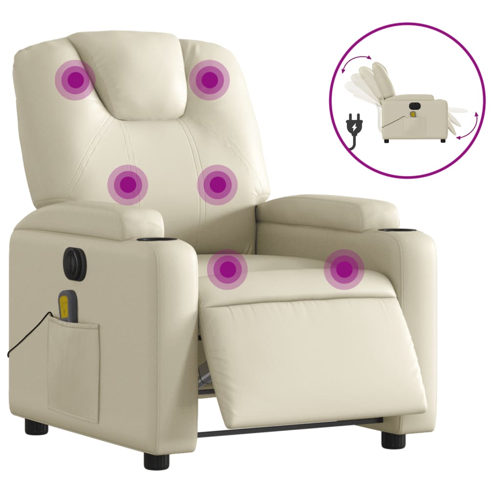 8721012180383_a_en_hd_1 vidaXL Electric Massage Recliner Chair Cream Faux Leather - Image 2