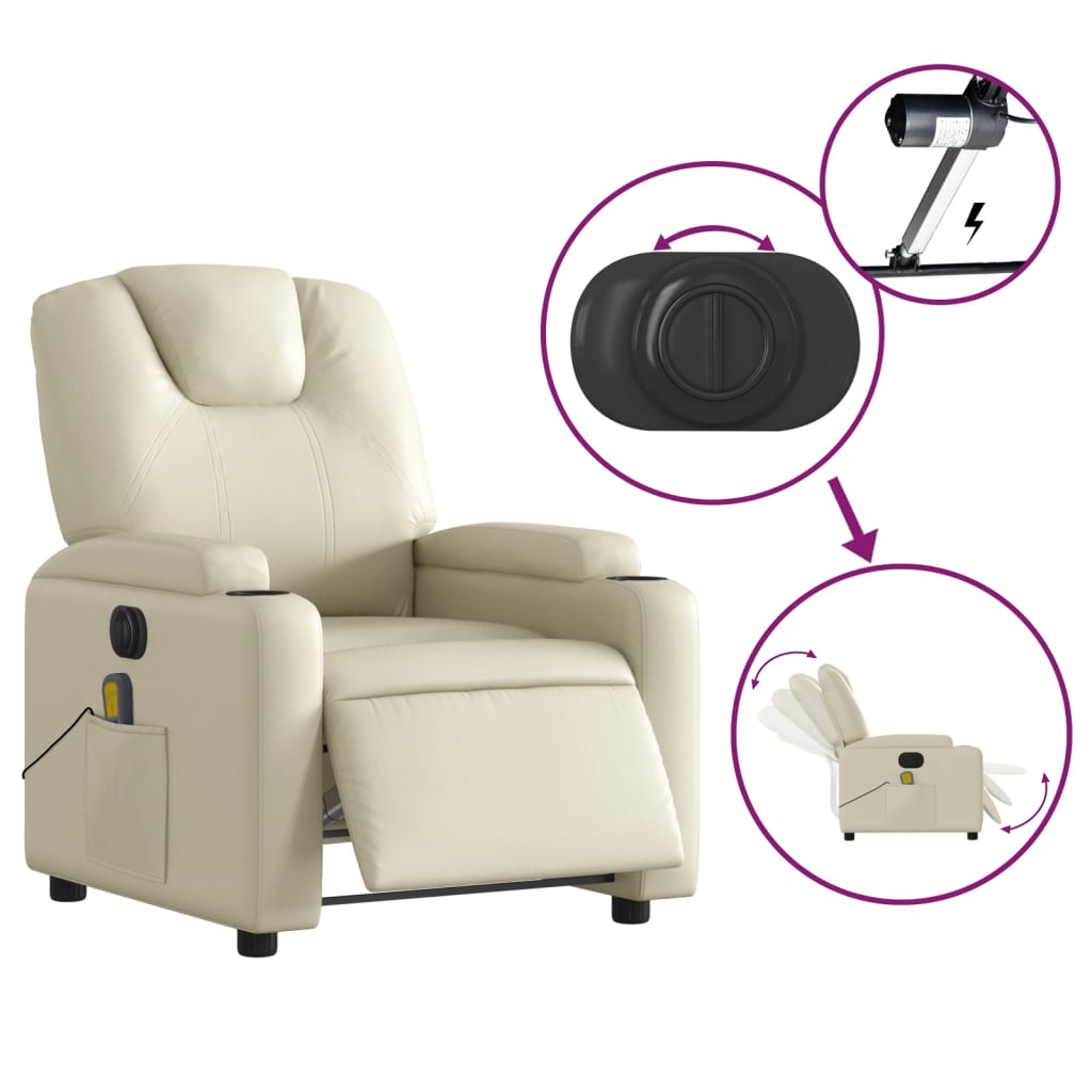 8721012180383_g_en_hd_3 vidaXL Electric Massage Recliner Chair Cream Faux Leather - Image 5