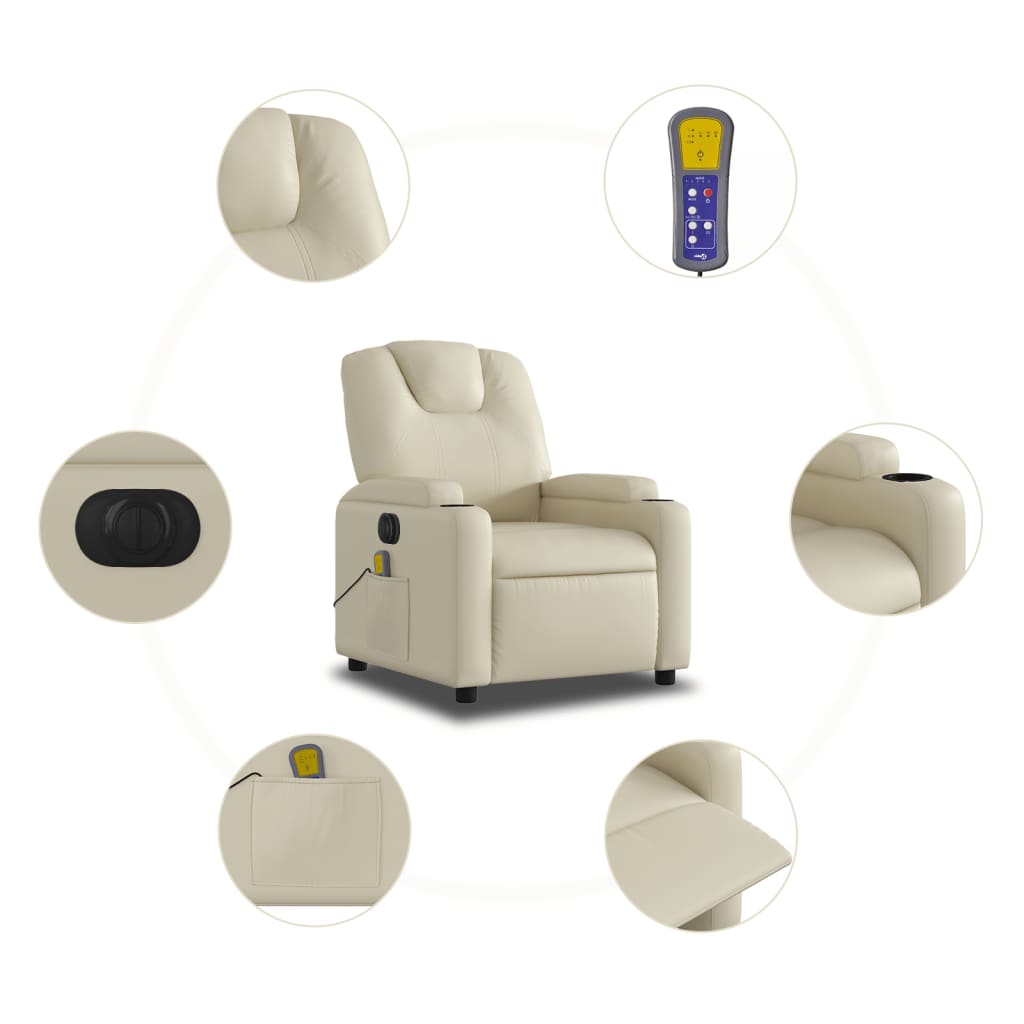 8721012180383_g_en_hd_5 vidaXL Electric Massage Recliner Chair Cream Faux Leather - Image 7
