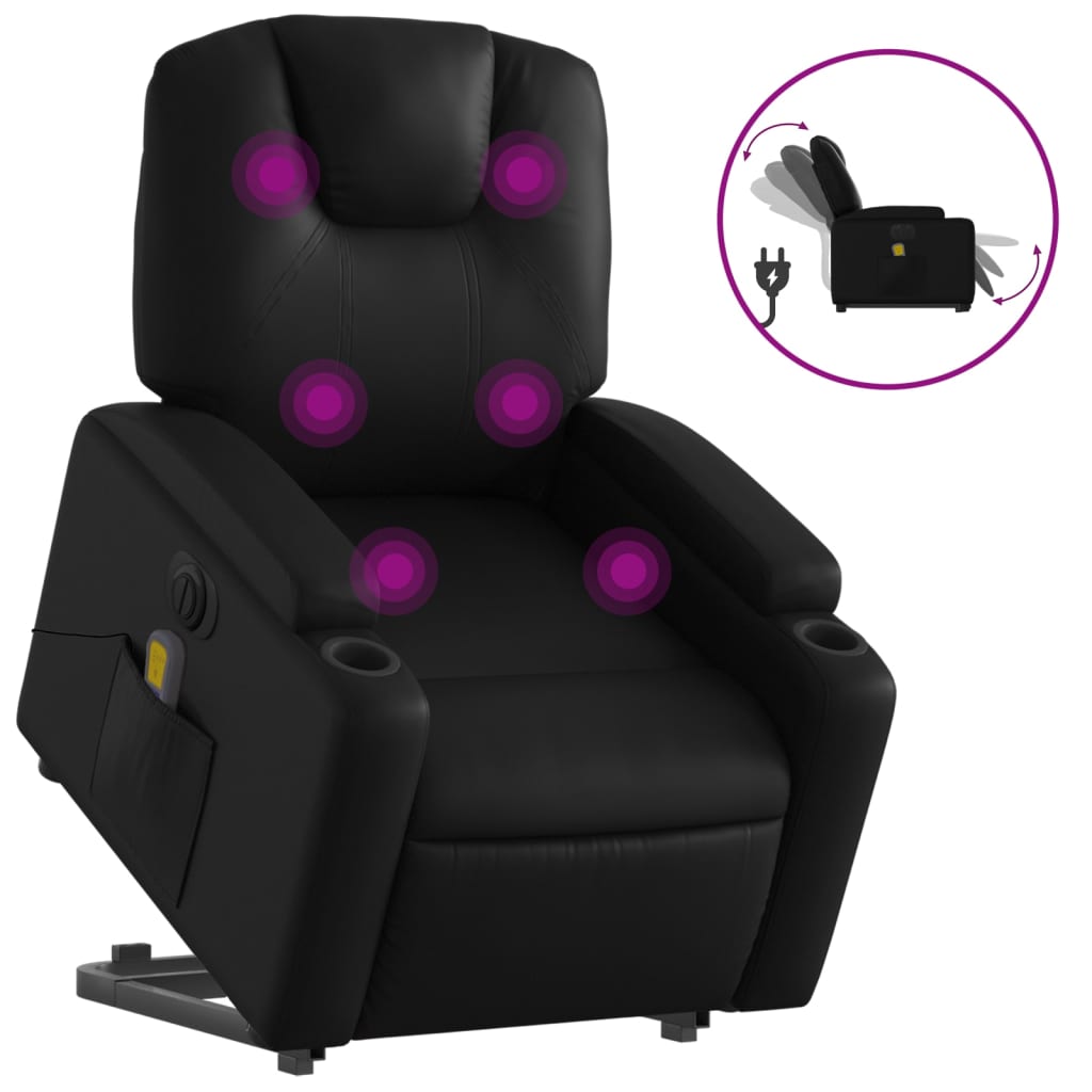 8721012180499_a_en_hd_1 vidaXL Electric Stand up Massage Recliner Chair Black Faux Leather - Image 2