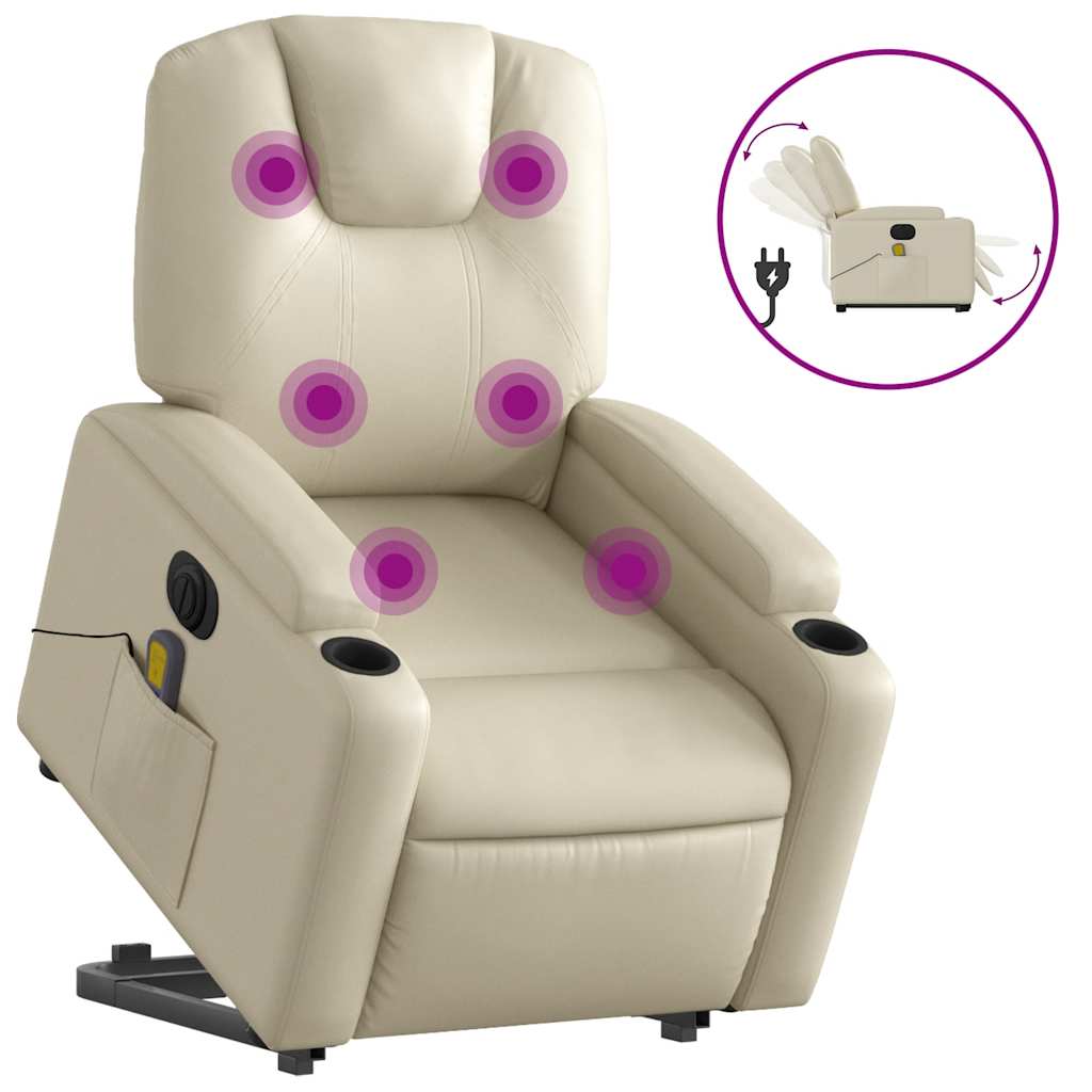 8721012180505_a_en_hd_1 vidaXL Electric Stand up Massage Recliner Chair Cream Faux Leather - Image 2