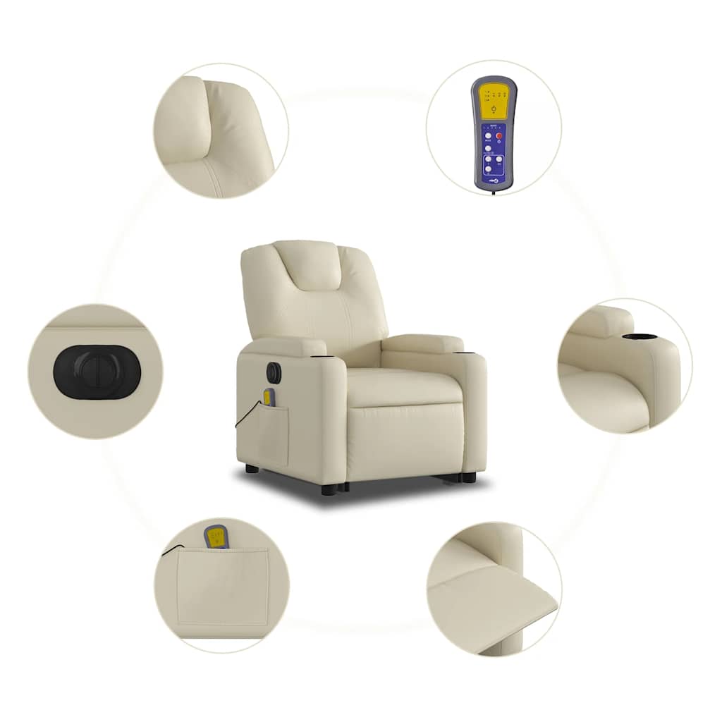 8721012180505_g_en_hd_6 vidaXL Electric Stand up Massage Recliner Chair Cream Faux Leather - Image 8