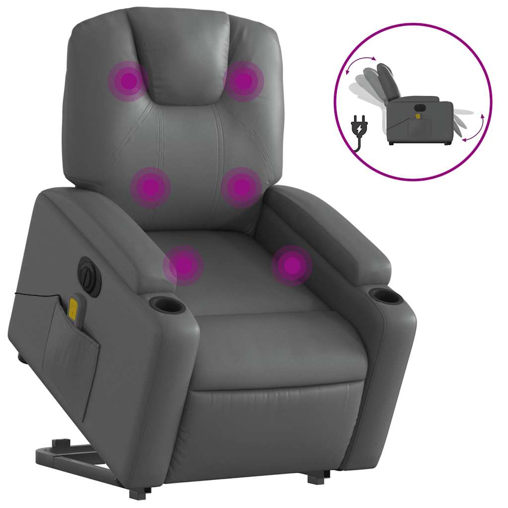8721012180512_a_en_hd_1 vidaXL Electric Stand up Massage Recliner Chair Grey Faux Leather - Image 2