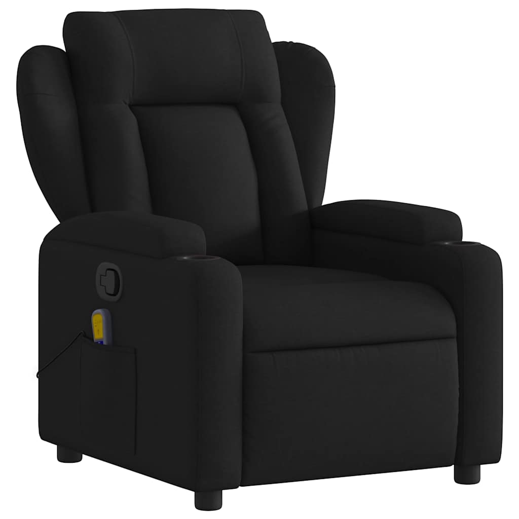 8721012180581_g_en_hd_1 vidaXL Massage Recliner Chair Black Fabric - Image 3
