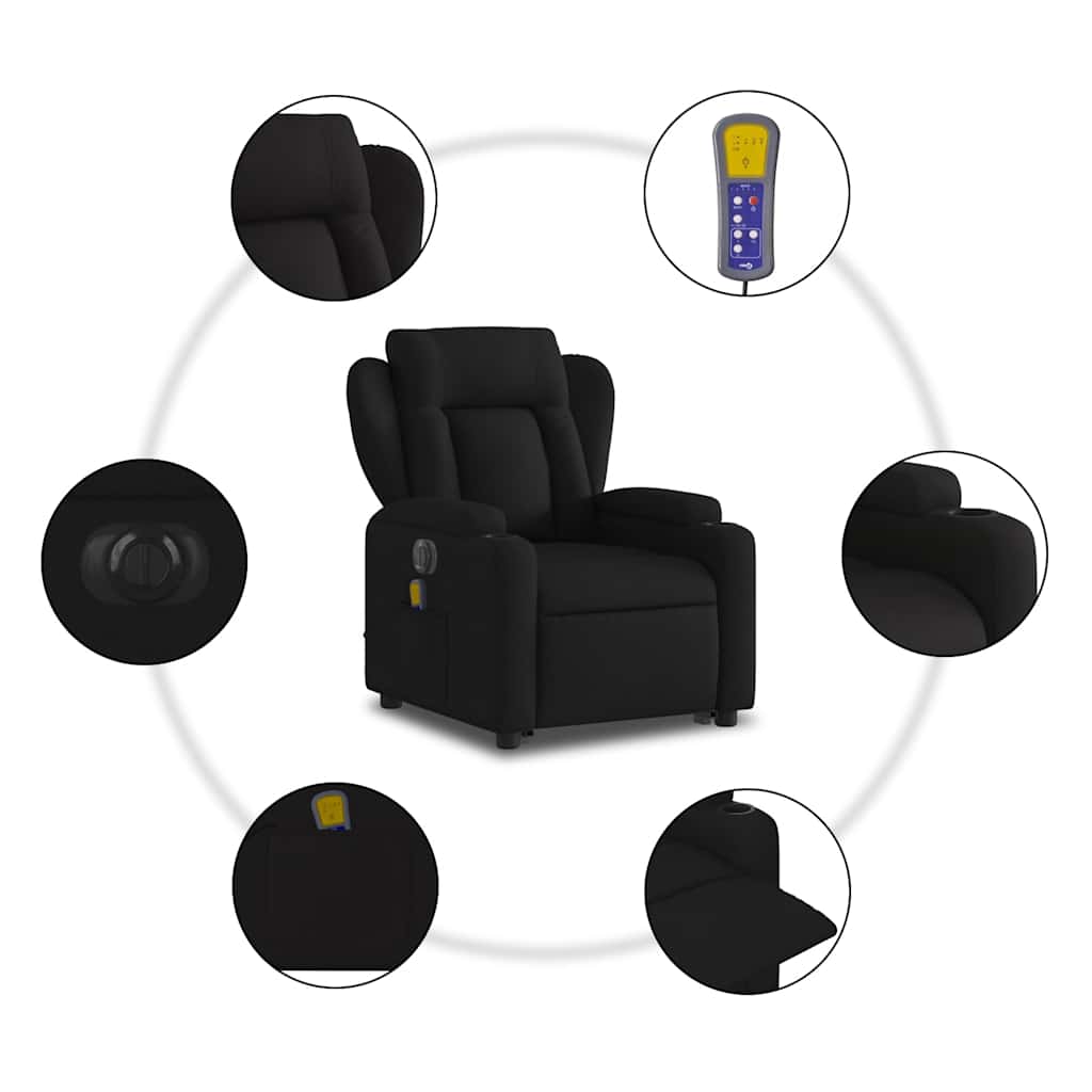 8721012180826_g_en_hd_6 vidaXL Electric Stand up Massage Recliner Chair Black Fabric - Image 8
