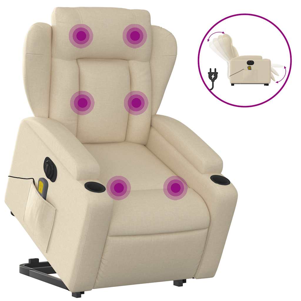 8721012180833_a_en_hd_1 vidaXL Electric Stand up Massage Recliner Chair Cream Fabric - Image 2