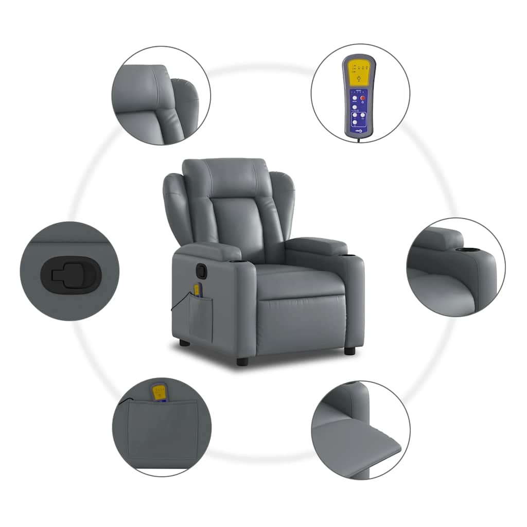 8721012180864_g_en_hd_4 vidaXL Massage Recliner Chair Grey Faux Leather - Image 6
