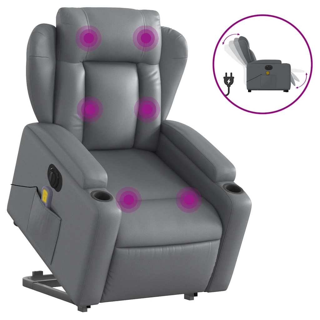 8721012180956_a_en_hd_1 vidaXL Electric Stand up Massage Recliner Chair Grey Faux Leather - Image 2