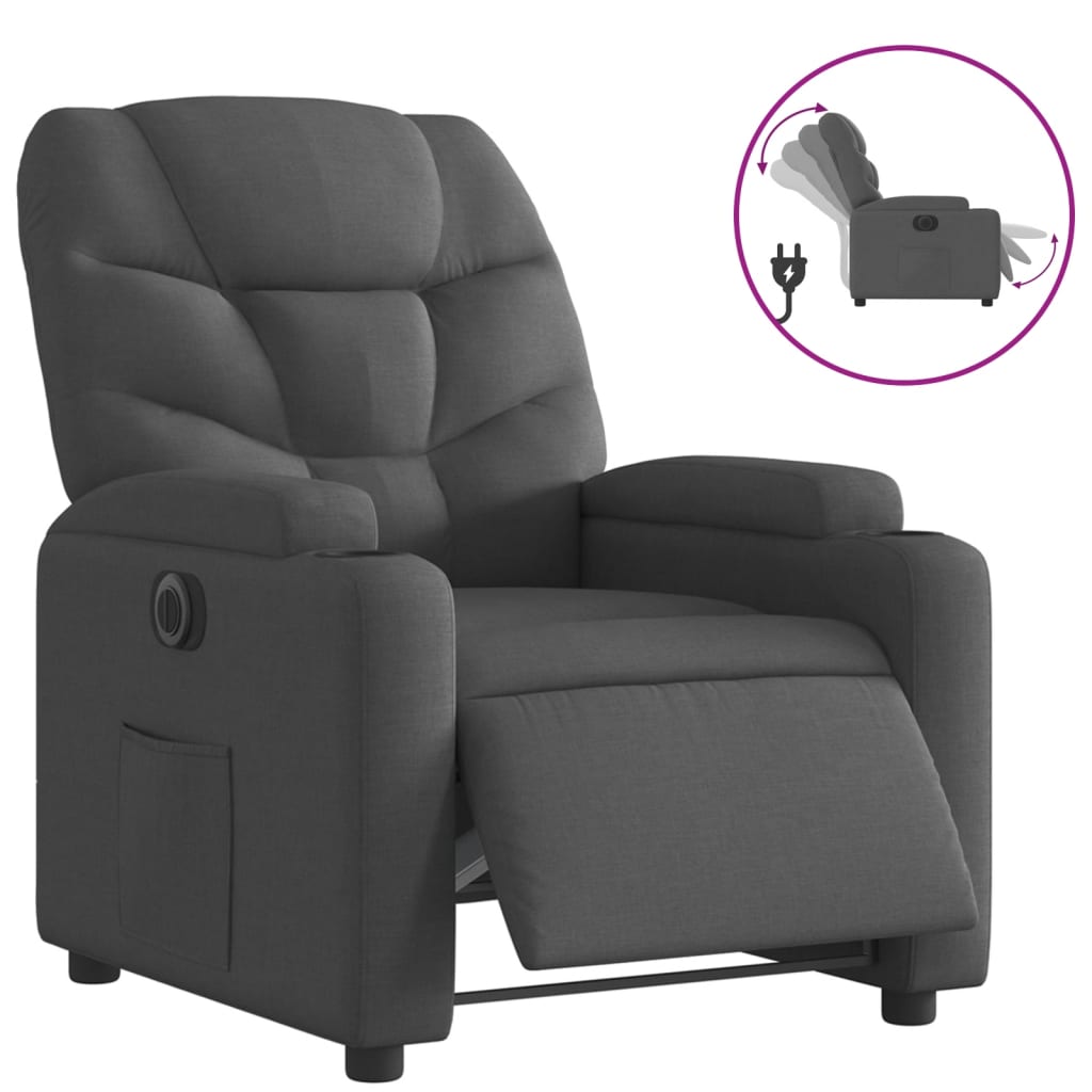 8721012181052_a_en_hd_1 vidaXL Electric Recliner Chair Dark Grey Fabric - Image 2