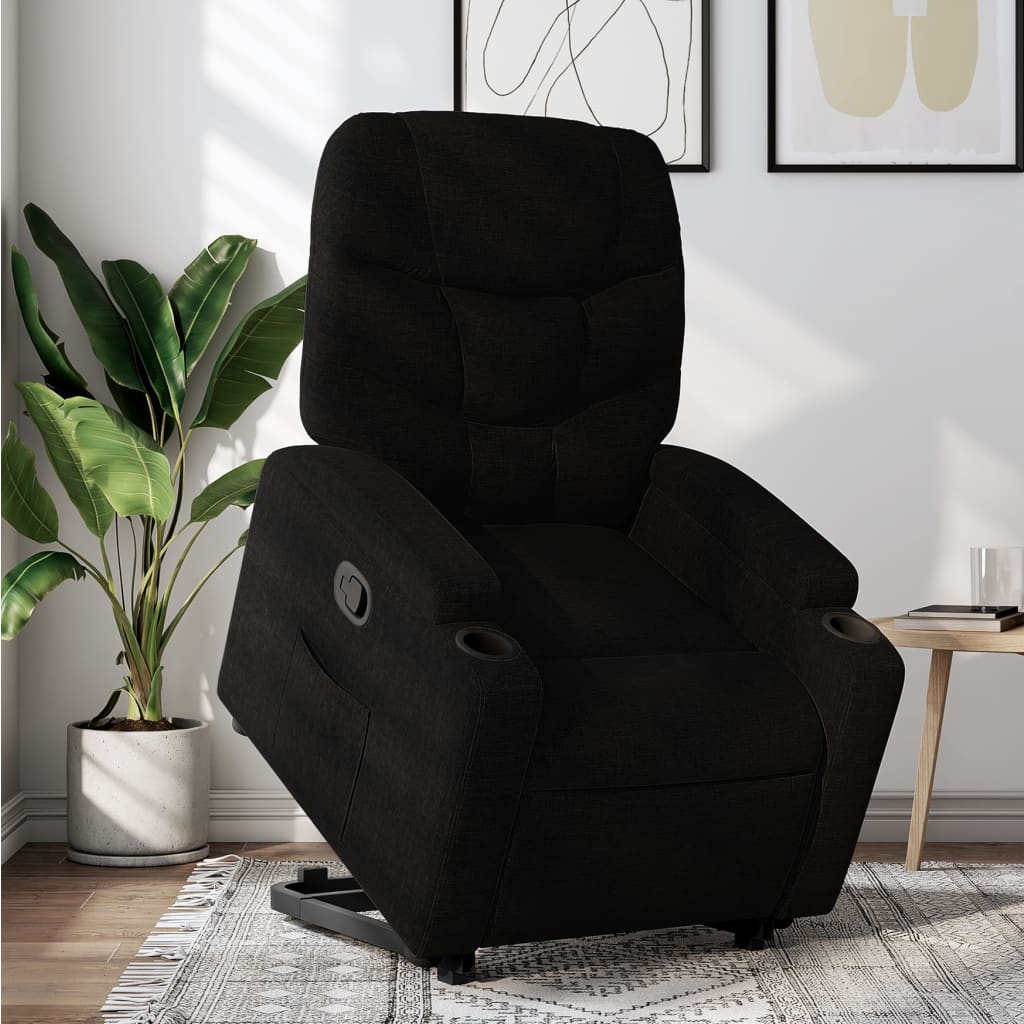 8721012181144_m_en_hd_1 vidaXL Stand up Recliner Chair Black Fabric - Image 1