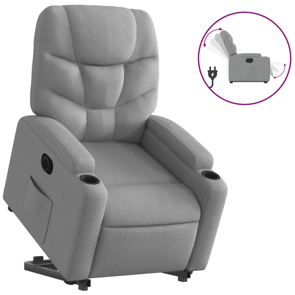 8721012181205_a_en_hd_1 vidaXL Electric Stand up Recliner Chair Light Grey Fabric - Image 2