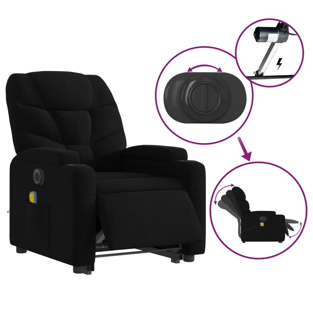 8721012181267_g_en_hd_4 vidaXL Electric Stand up Massage Recliner Chair Black Fabric - Image 6