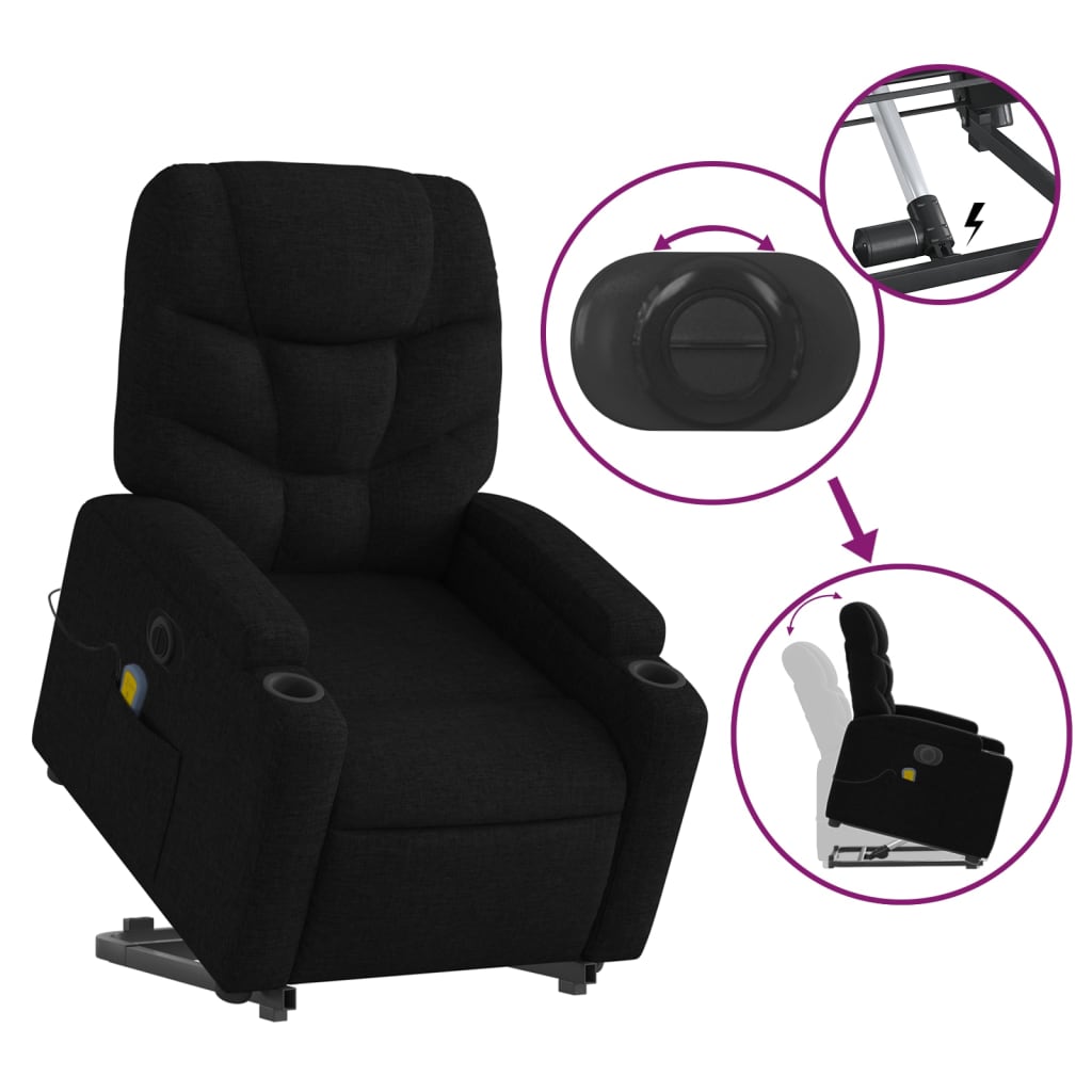 8721012181267_g_en_hd_9 vidaXL Electric Stand up Massage Recliner Chair Black Fabric - Image 11