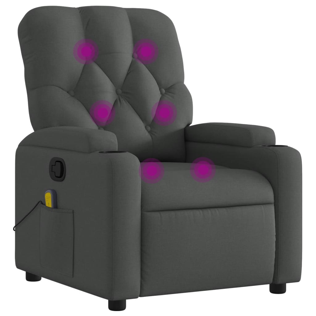 8721012181533_a_en_hd_1 vidaXL Massage Recliner Chair Dark Grey Fabric - Image 2