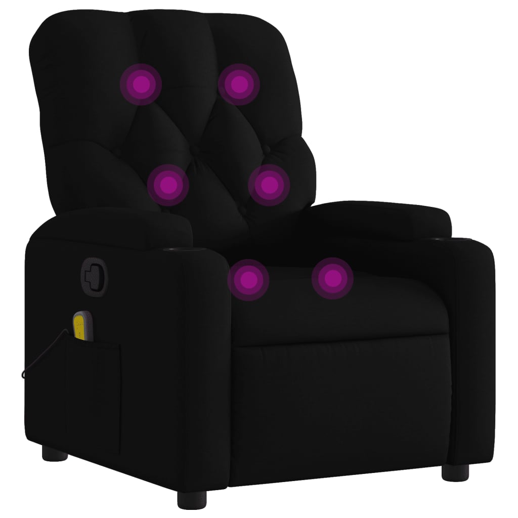 8721012181540_a_en_hd_1 vidaXL Massage Recliner Chair Black Fabric - Image 2