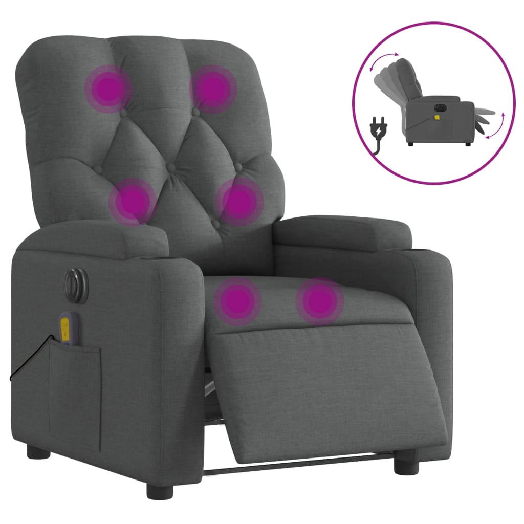 8721012181564_a_en_hd_1 vidaXL Electric Massage Recliner Chair Dark Grey Fabric - Image 2