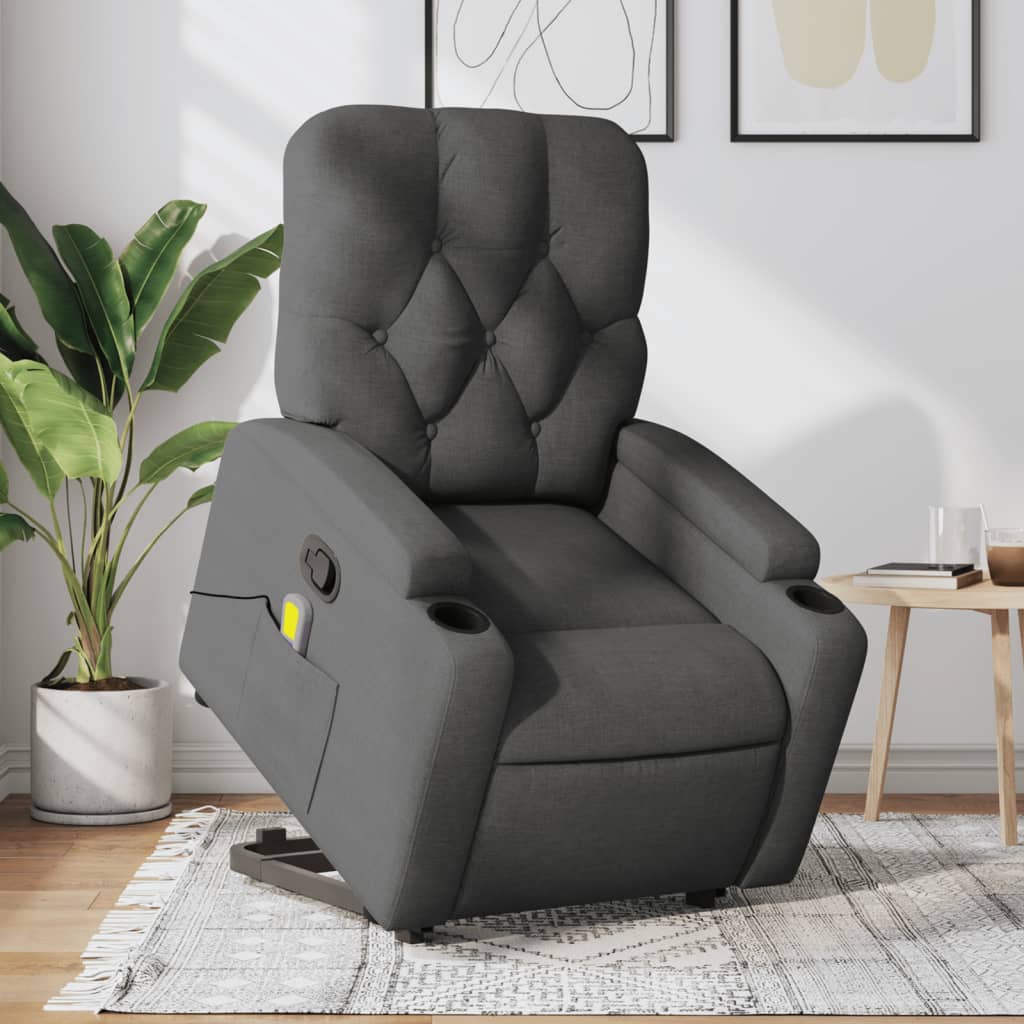 8721012181595_m_en_hd_1 vidaXL Stand up Massage Recliner Chair Dark Grey Fabric - Image 1