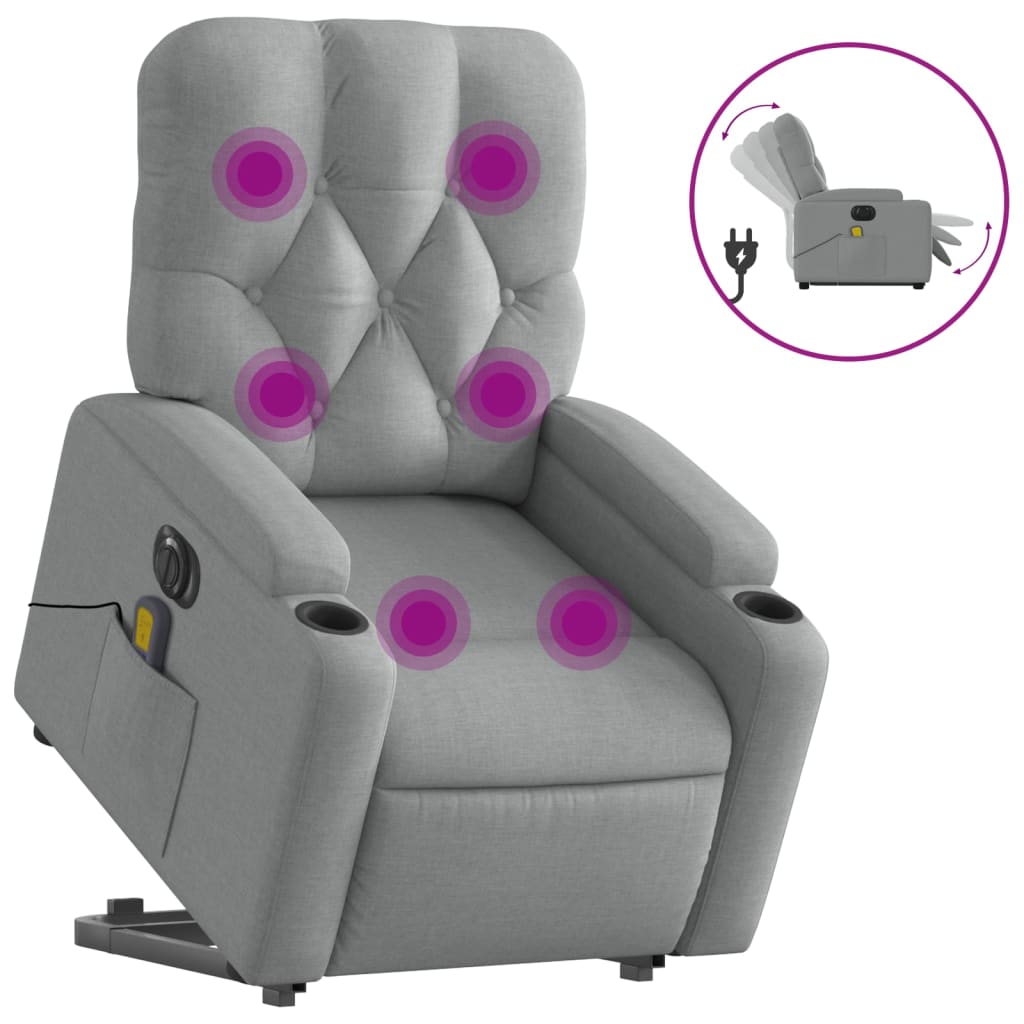 8721012181618_a_en_hd_1 vidaXL Electric Stand up Massage Recliner Chair Light Grey Fabric - Image 2