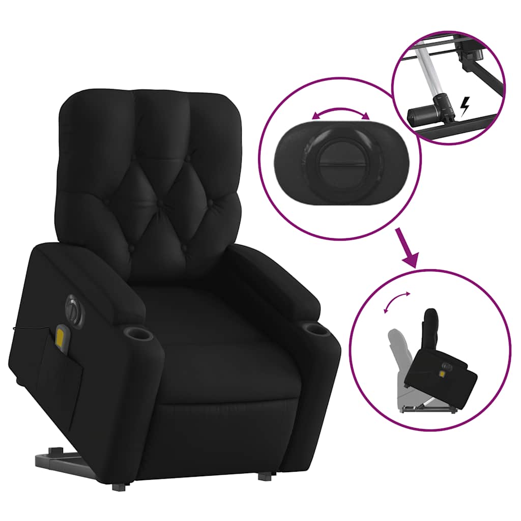 8721012181670_g_en_hd_8 vidaXL Electric Stand up Massage Recliner Chair Black Faux Leather - Image 10