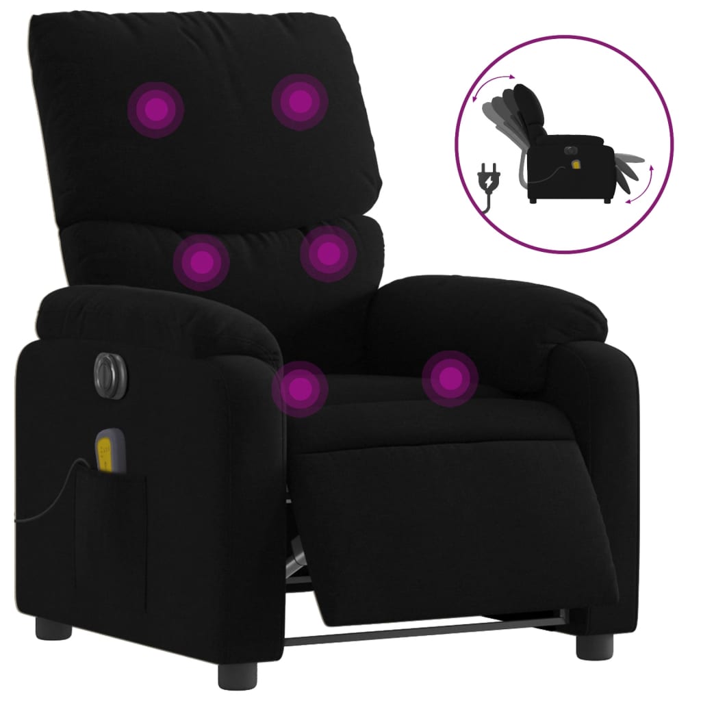 8721012181823_a_en_hd_1 vidaXL Electric Massage Recliner Chair Black Fabric - Image 2