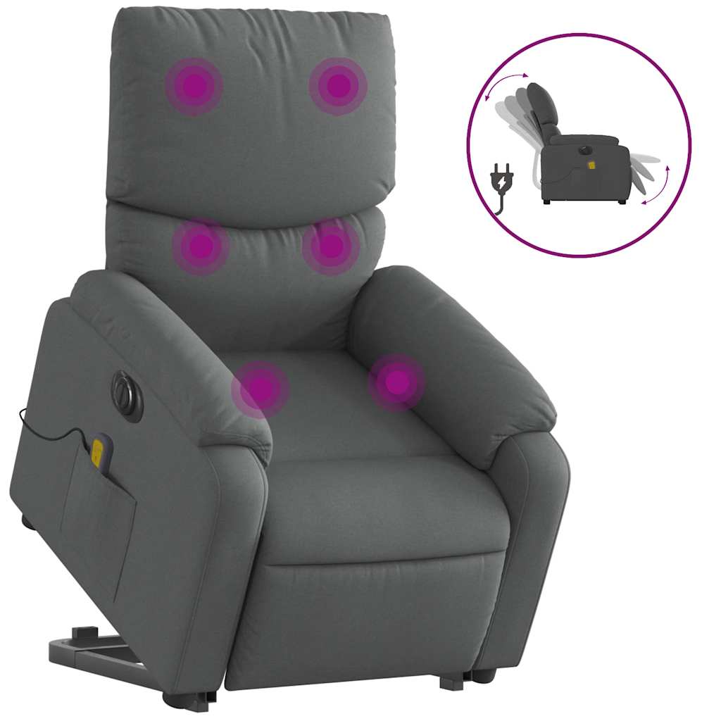 8721012181977_a_en_hd_1 vidaXL Electric Stand up Massage Recliner Chair Dark Grey Fabric - Image 2