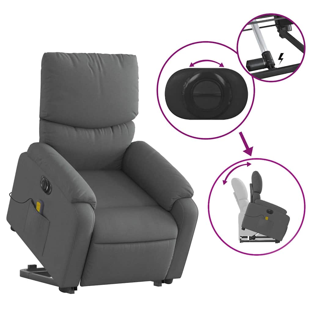 8721012181977_g_en_hd_9 vidaXL Electric Stand up Massage Recliner Chair Dark Grey Fabric - Image 11