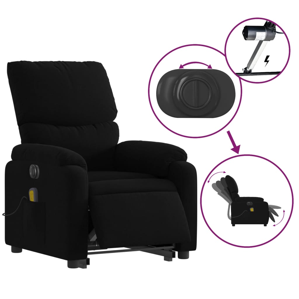 8721012181984_g_en_hd_4 vidaXL Electric Stand up Massage Recliner Chair Black Fabric - Image 6