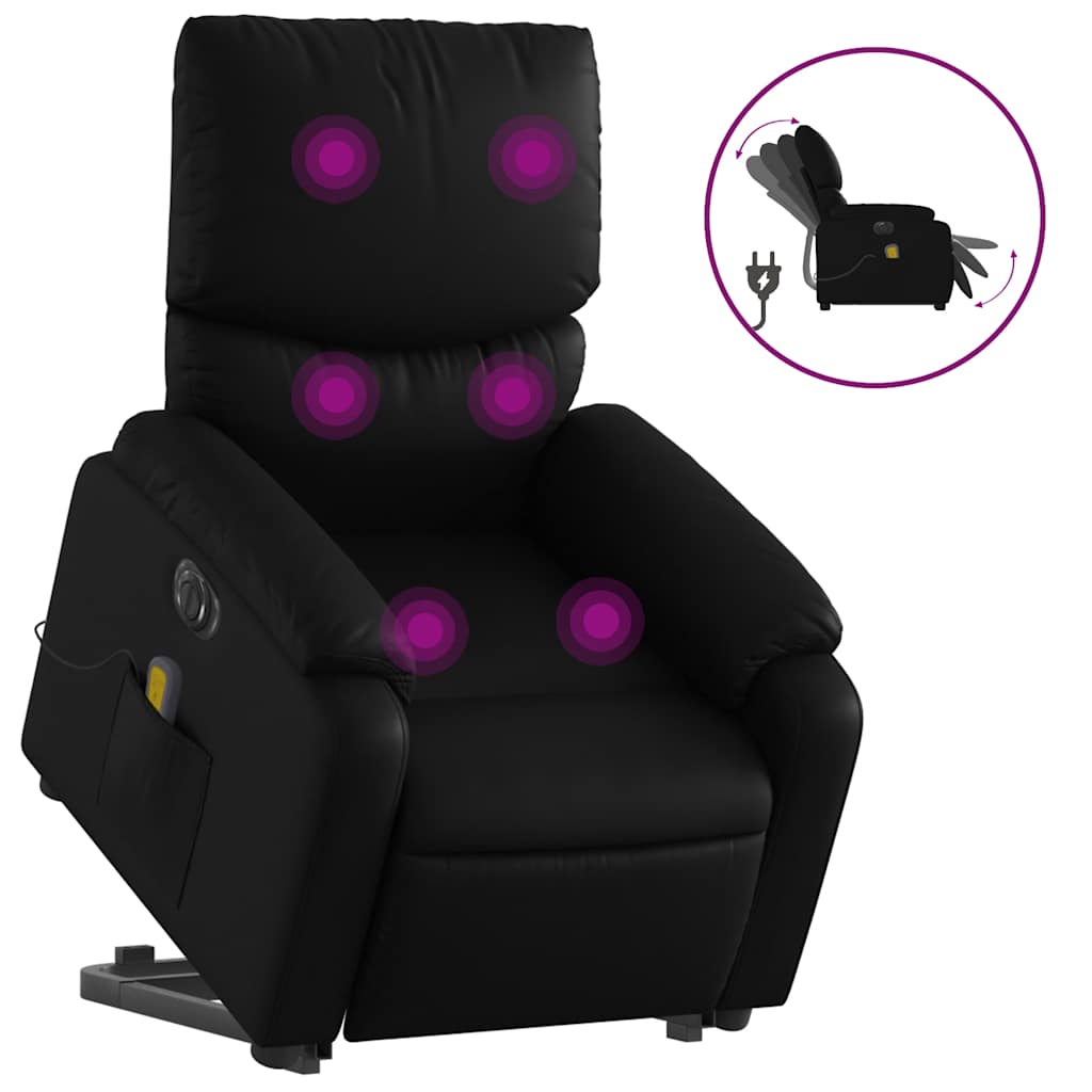 8721012182066_a_en_hd_1 vidaXL Electric Stand up Massage Recliner Chair Black Faux Leather - Image 2