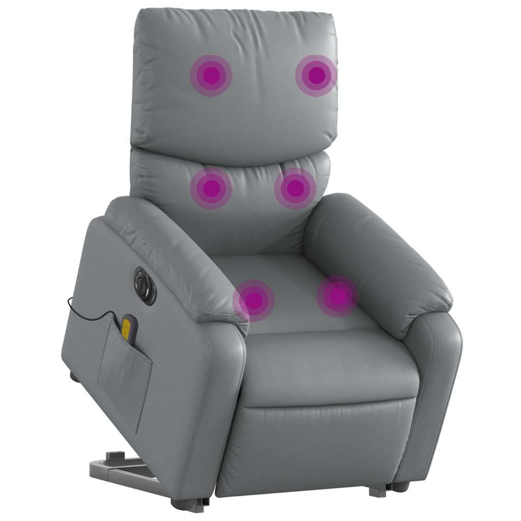 8721012182073_g_en_hd_1 vidaXL Electric Stand up Massage Recliner Chair Grey Faux Leather - Image 3