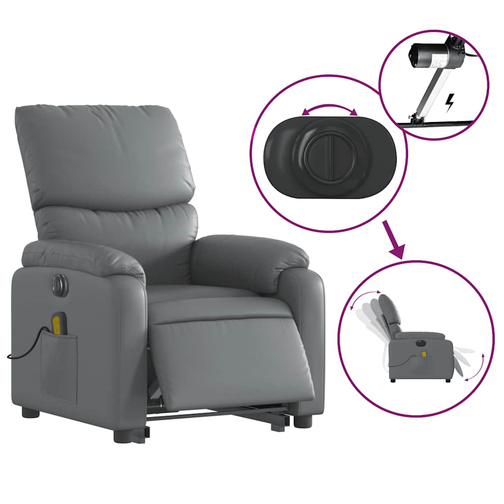 8721012182073_g_en_hd_4 vidaXL Electric Stand up Massage Recliner Chair Grey Faux Leather - Image 6