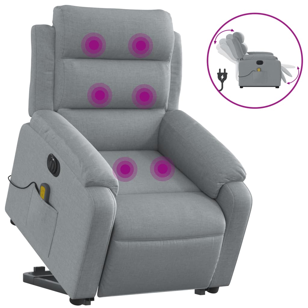 8721012182295_a_en_hd_1 vidaXL Electric Stand up Massage Recliner Chair Light Grey Fabric - Image 2