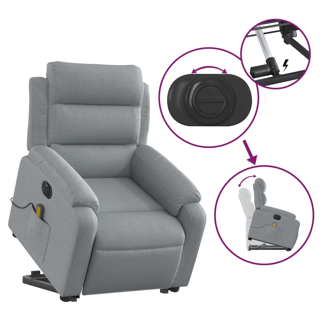 8721012182295_g_en_hd_8 vidaXL Electric Stand up Massage Recliner Chair Light Grey Fabric - Image 10
