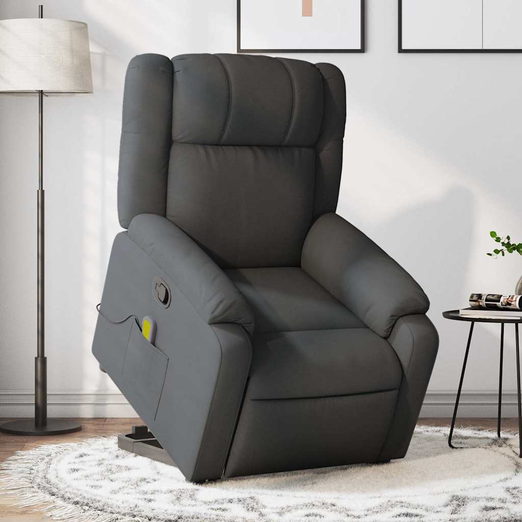 8721012182479_m_en_hd_1 vidaXL Stand up Massage Recliner Chair Dark Grey Fabric - Image 1