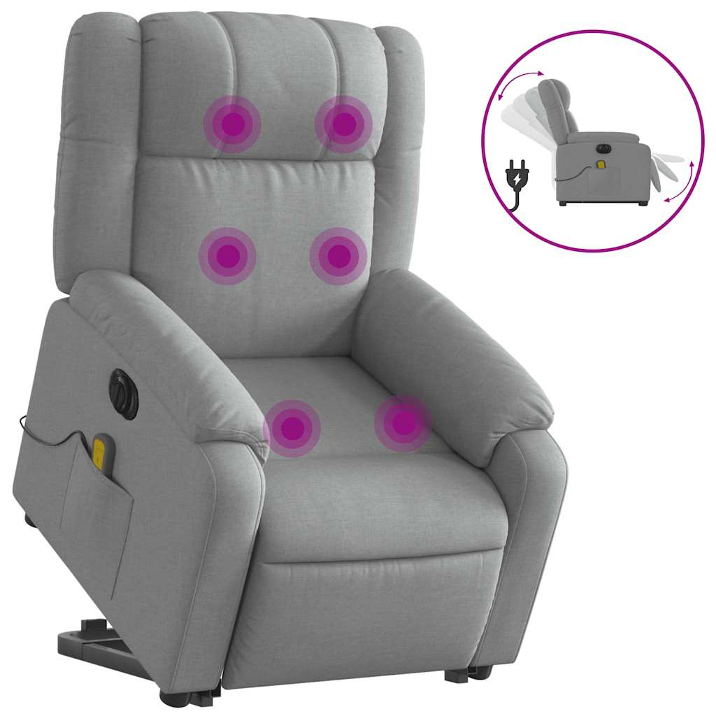 8721012182493_a_en_hd_1 vidaXL Electric Stand up Massage Recliner Chair Light Grey Fabric - Image 2