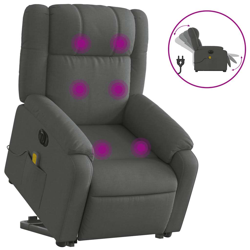 8721012182509_a_en_hd_1 vidaXL Electric Stand up Massage Recliner Chair Dark Grey Fabric - Image 2