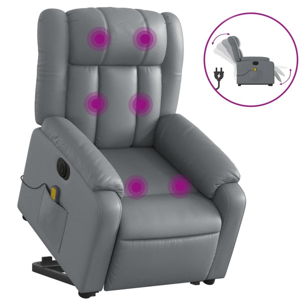 8721012182592_a_en_hd_1 vidaXL Electric Stand up Massage Recliner Chair Grey Faux Leather - Image 2
