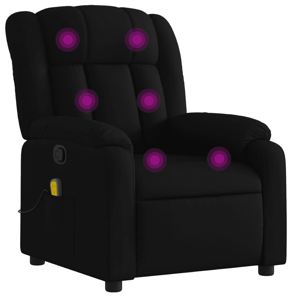 8721012182660_a_en_hd_1 vidaXL Massage Recliner Chair Black Fabric - Image 2