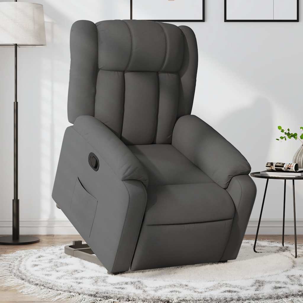 8721012182813_m_en_hd_1 vidaXL Stand up Massage Recliner Chair Dark Grey Fabric - Image 1