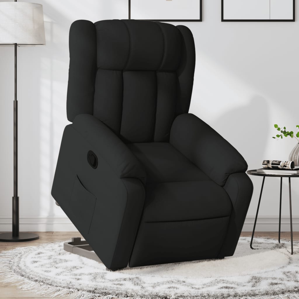 8721012182820_m_en_hd_1 vidaXL Stand up Massage Recliner Chair Black Fabric - Image 1