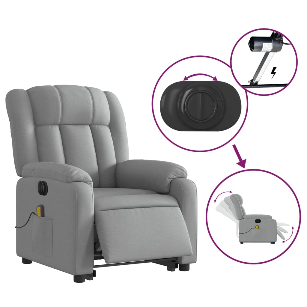 8721012182882_g_en_hd_4 vidaXL Electric Stand up Massage Recliner Chair Light Grey Fabric - Image 6