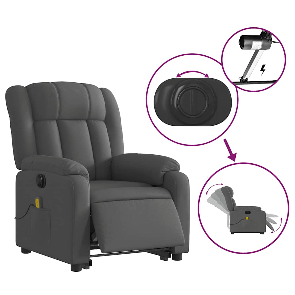 8721012182899_g_en_hd_4 vidaXL Electric Stand up Massage Recliner Chair Dark Grey Fabric - Image 6