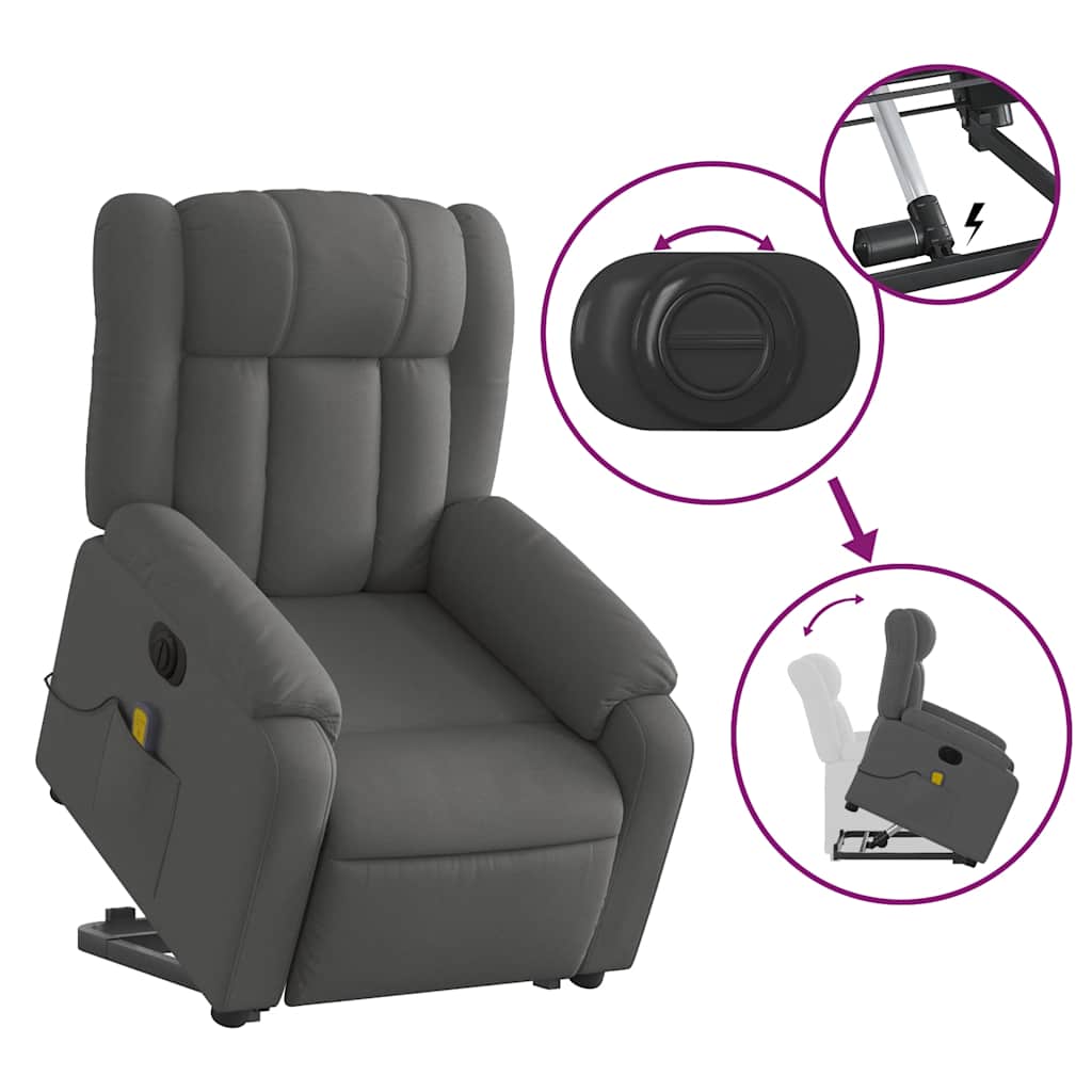8721012182899_g_en_hd_9 vidaXL Electric Stand up Massage Recliner Chair Dark Grey Fabric - Image 11