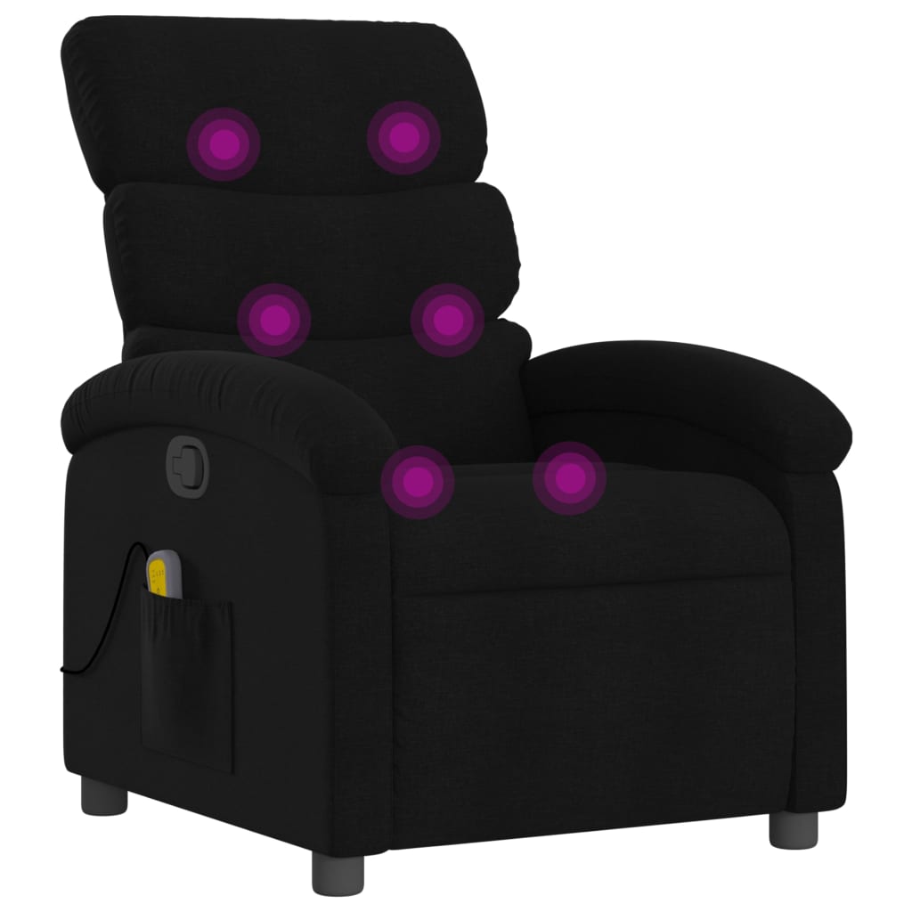 8721012182998_a_en_hd_1 vidaXL Massage Recliner Chair Black Fabric - Image 2