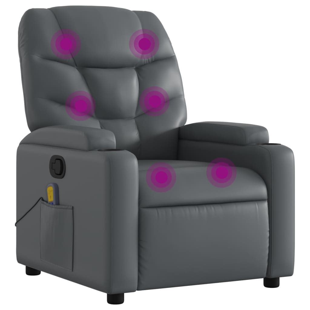 8721012185425_a_en_hd_1 vidaXL Massage Recliner Chair Grey Faux Leather - Image 2